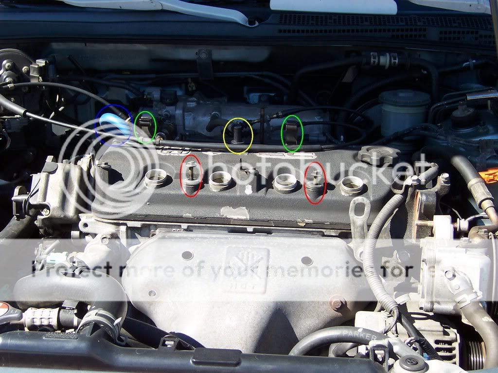 Broken valve cover bolt honda accord